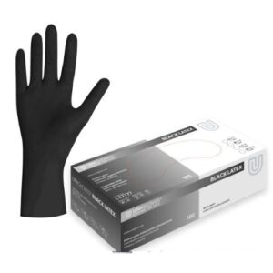 Unigloves Black Latex – Negre – M